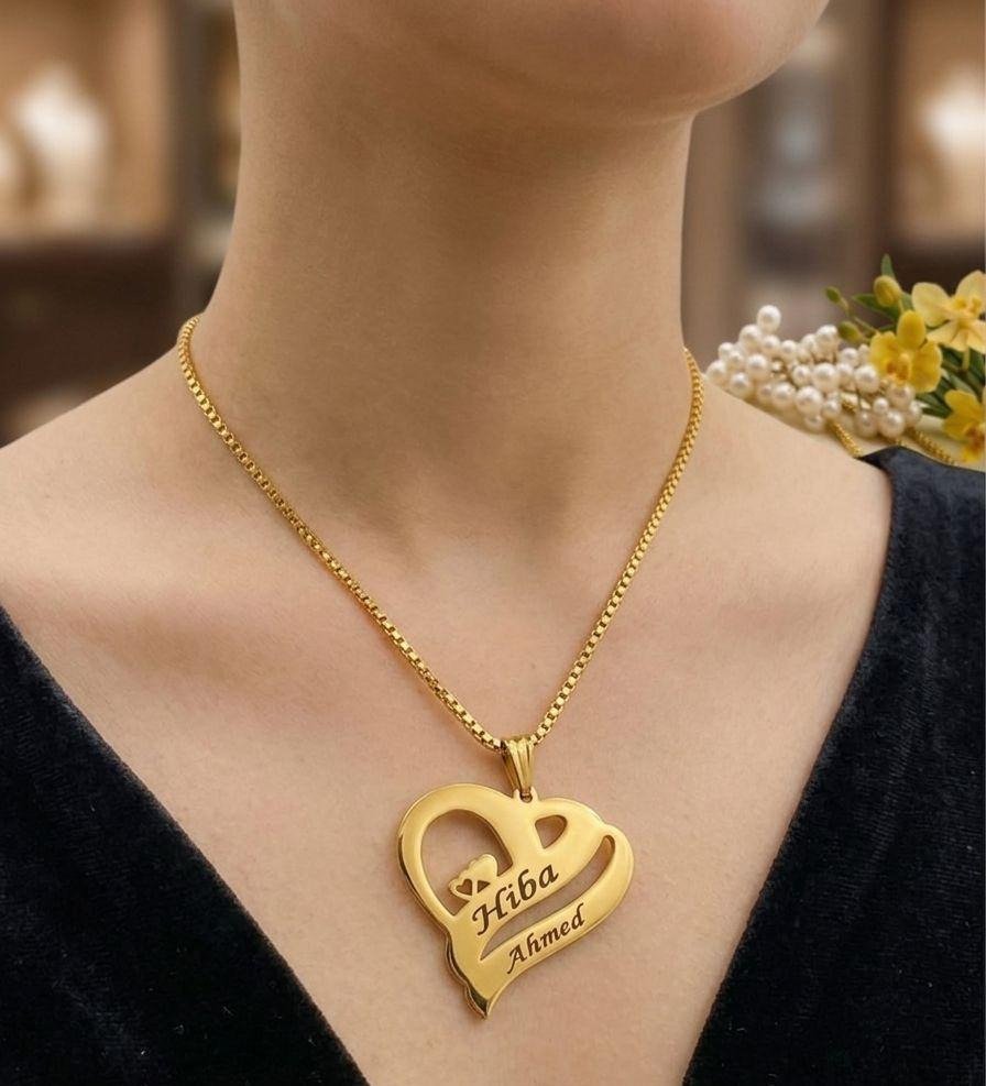 WhatsApp Image 2026-07-14 at 4.57.37 AM Custom Name Gold Plated Heart Locket for Women - Image 1