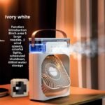 10 inch mini portable Air cooler Fan | USB Electric Fan with Led night Light - Image 3