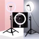LED RING LIGHT WITH TRIPOD AND PHONE STAND - Image 2