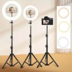LED RING LIGHT WITH TRIPOD AND PHONE STAND