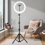 LED RING LIGHT WITH TRIPOD AND PHONE STAND - Image 4
